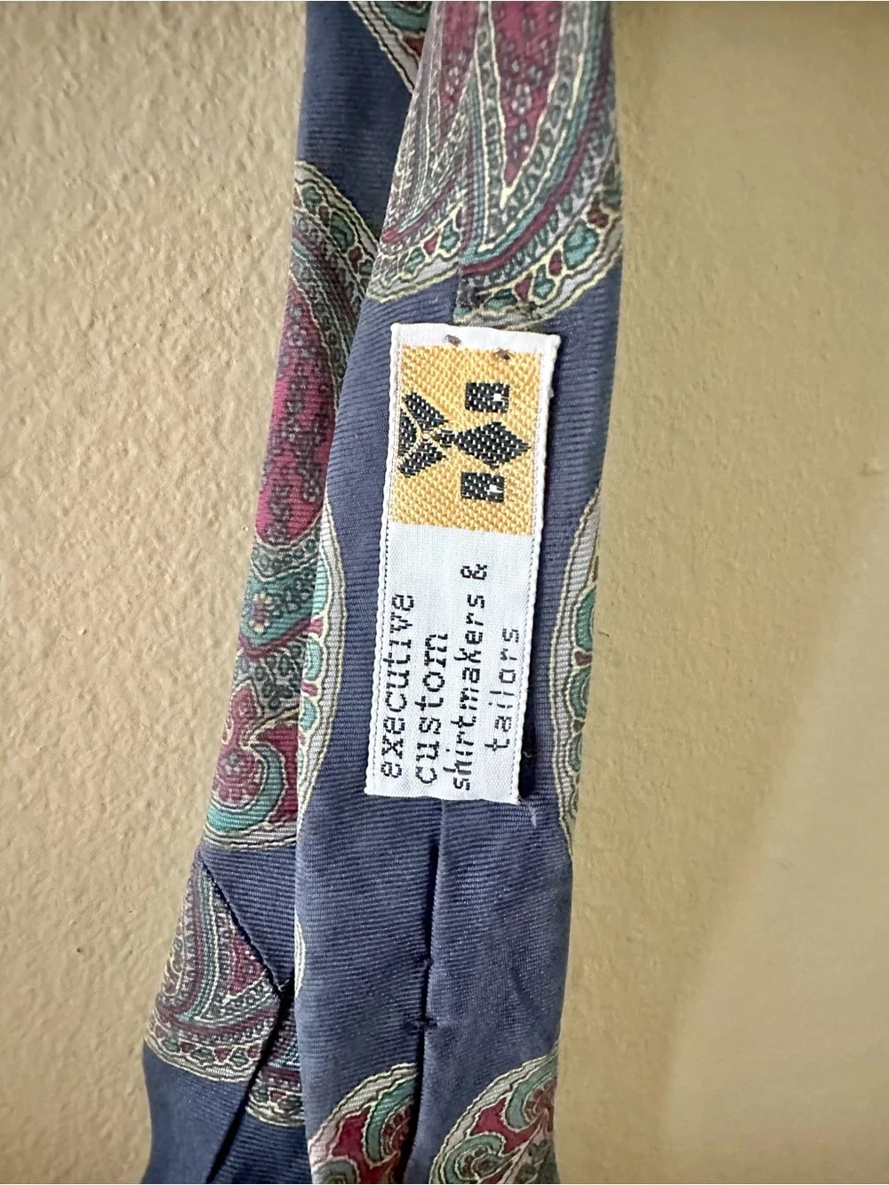 Vintage Blue Paisley Pierre Balmain Tie
